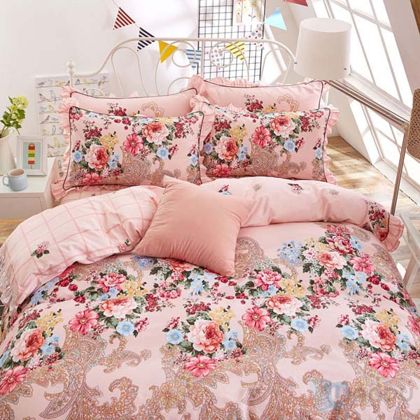 T Shirt Material Polyester Bleaching Crimped Fabric, Four-Piece Hotel Set