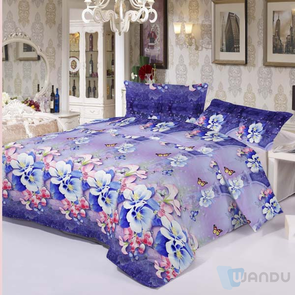 Wholesale Custom Factory Design Modern Soft Bedroom Sheet Set Queen King Size 4pcs Bedding Set Microfiber