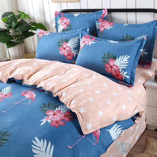 Polyester Material Feels Like 100% Polyester Rose Print Design Printed Microfiber Bed Fabric