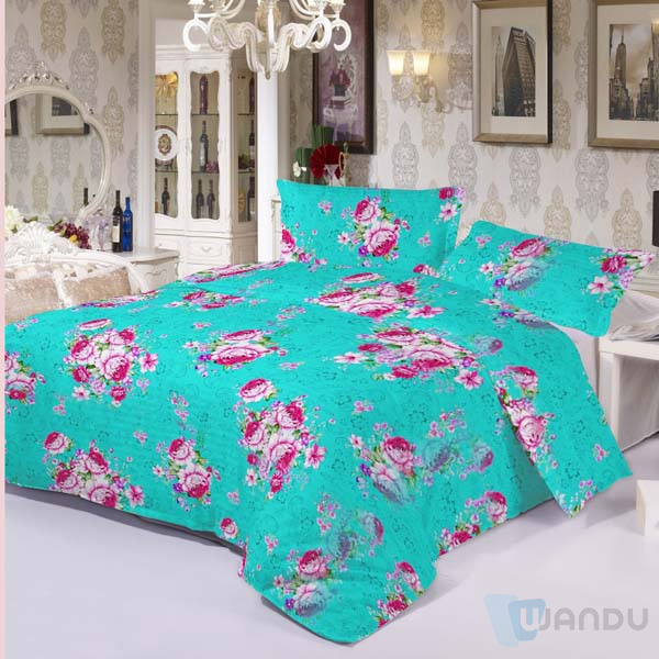 Wholesale Luxury 100% Polyester King Size Bedsheet Bedding Set Yellow Pink Blue Soft Touch Comforter Sets Bedding