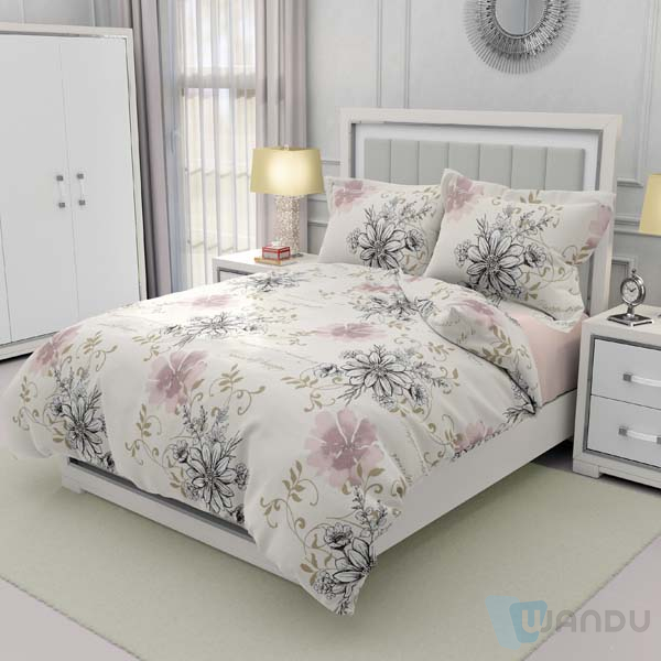 Wholesale High Quality Custom Logo 100% Polyester Bedsheet Bedding Set Cheap Bed Sheet Sets Luxury