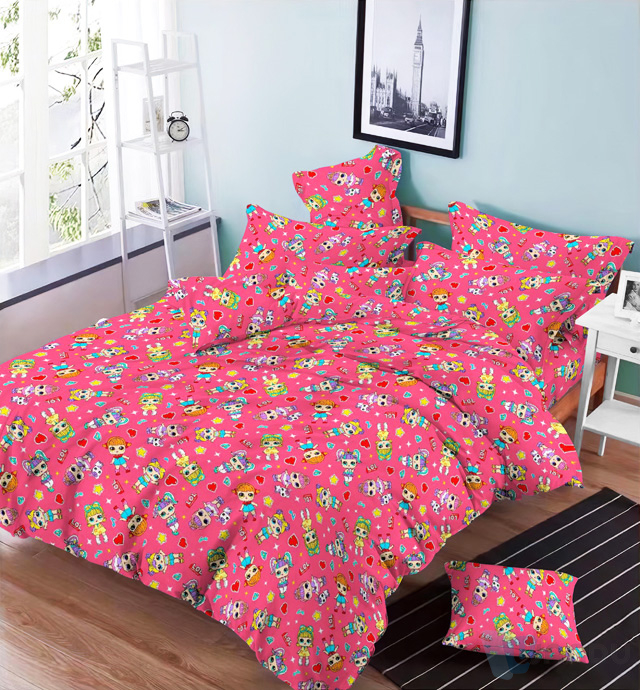 Bedsheets 100% Polyester Bedding Sets Cheap Queen Size 4 Pcs Comforter Cover Bed Sheet Sets