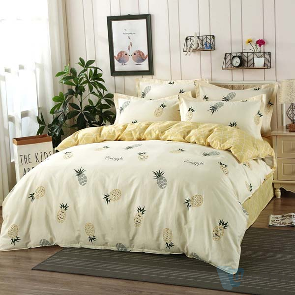 Polyester Material Elastic New Textile Material Solid Color Ice Silk Bedsheet Polyester Print Fabric