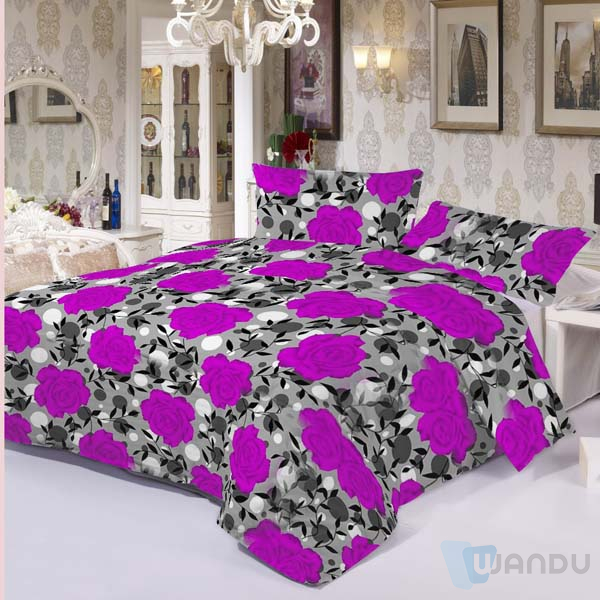 Soft Sweet Style Bedsheets Bedding Set Duvet Cover Women Girl Strawberry Pattern 3D Bedding Set Cute
