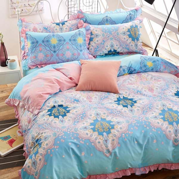 Printed Pattern 100% Polyester Material Bed Cover Bedding Sets Bed Sheet Fabric