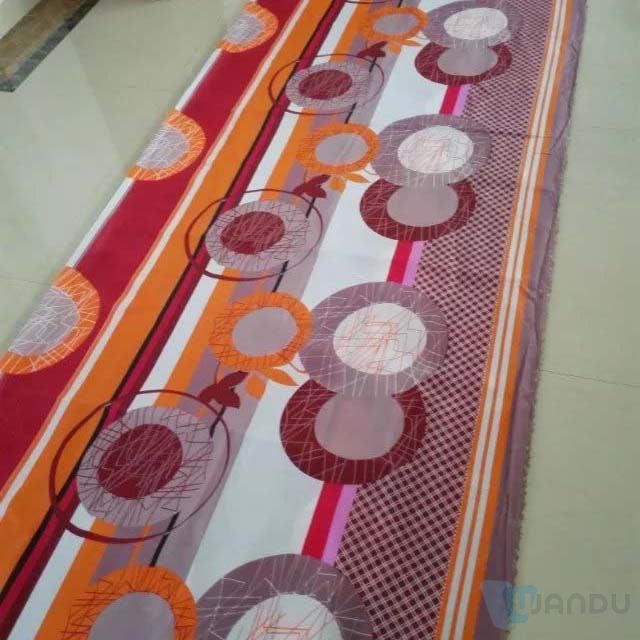 Bulk Fabric Suppliers Orange Polyester Fabric