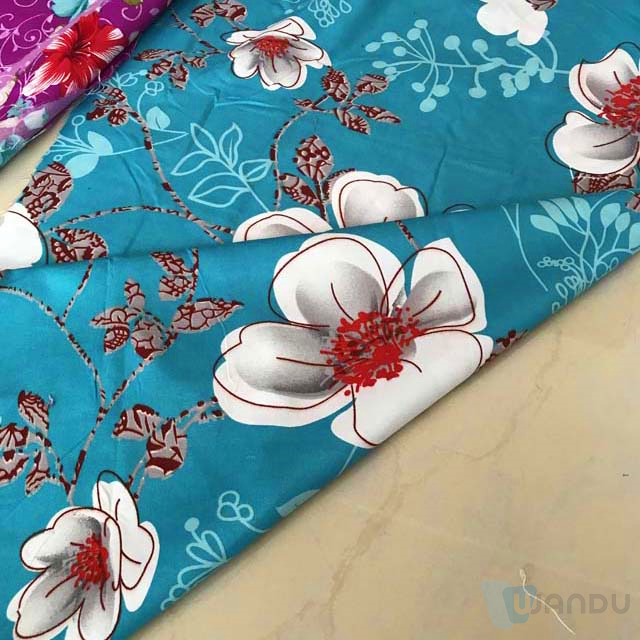 Brushed Microfiber Polyester Fabric Disperse Printed High Quality Bedding BedSheet Fabric 100% Polyester 