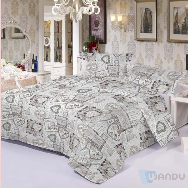 Wholesale Customised Size Luxury 4PCS Home 3D Print Bedding Set Cover Microfiber Bed Sheet Sets