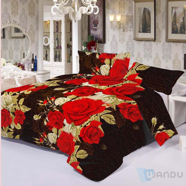 Disperse Or Pigment Bedsheet Microfiber Print Fabric Woven 100% Polyester Brush Fabric for Bed Cover