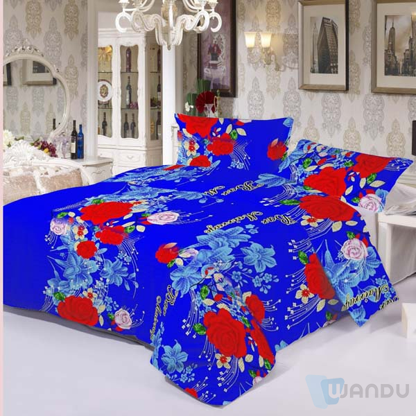 What Is The Best Thread Count for Bed Linen 100% Polyester Flower Designs Fabric Painting