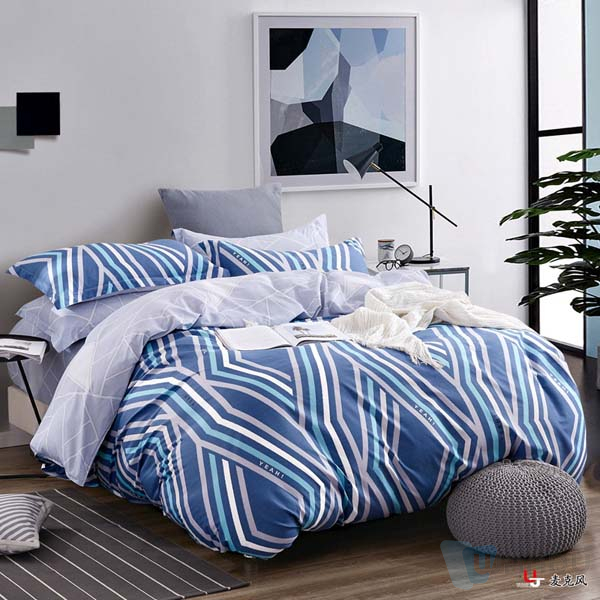 2021 100% Polyester Bed Sheet Bedding Textile Fabric Striped Fabric For Home Textile