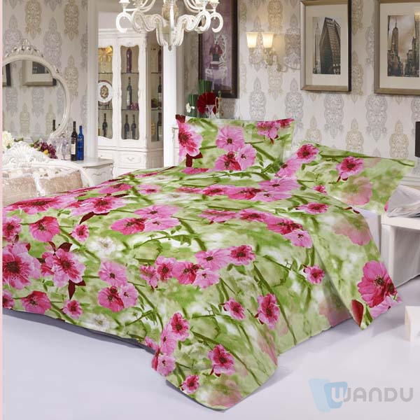 Polyester Sheets Sets Warm Solid Queen King Size Quilt Cover Winter Bedding Set Custom